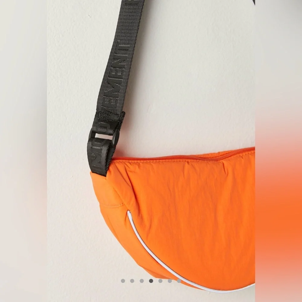 NWT Free People FP Movement Bulls Eye Sling Bag Tangerine